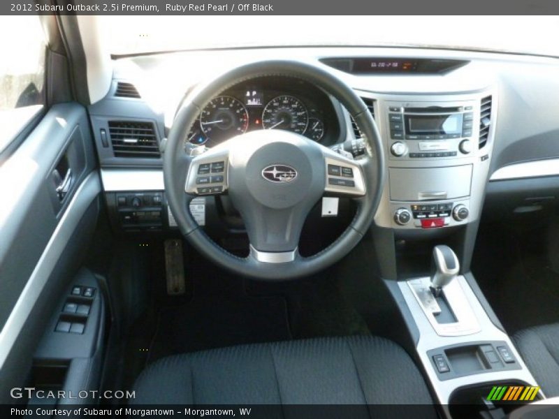 Ruby Red Pearl / Off Black 2012 Subaru Outback 2.5i Premium