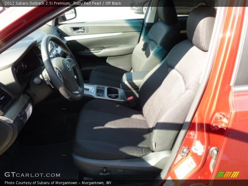 Ruby Red Pearl / Off Black 2012 Subaru Outback 2.5i Premium