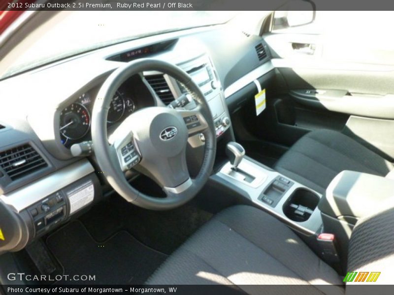 Ruby Red Pearl / Off Black 2012 Subaru Outback 2.5i Premium