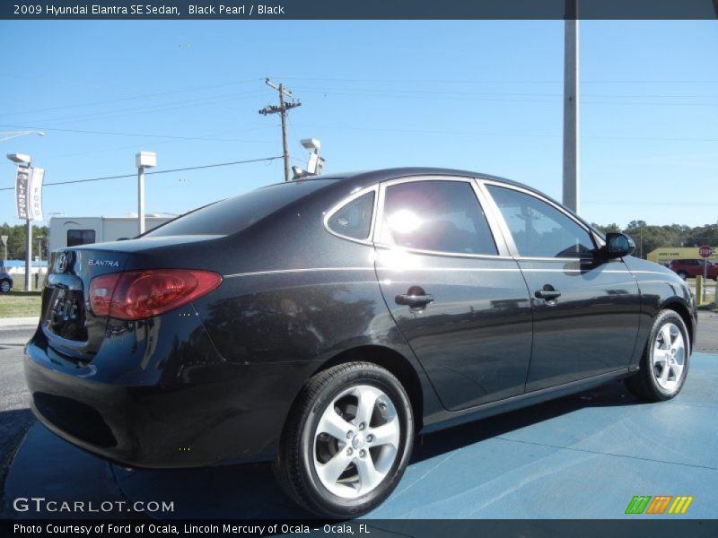 Black Pearl / Black 2009 Hyundai Elantra SE Sedan