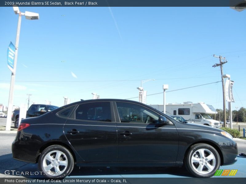 Black Pearl / Black 2009 Hyundai Elantra SE Sedan