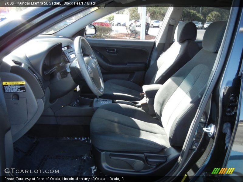 Black Pearl / Black 2009 Hyundai Elantra SE Sedan