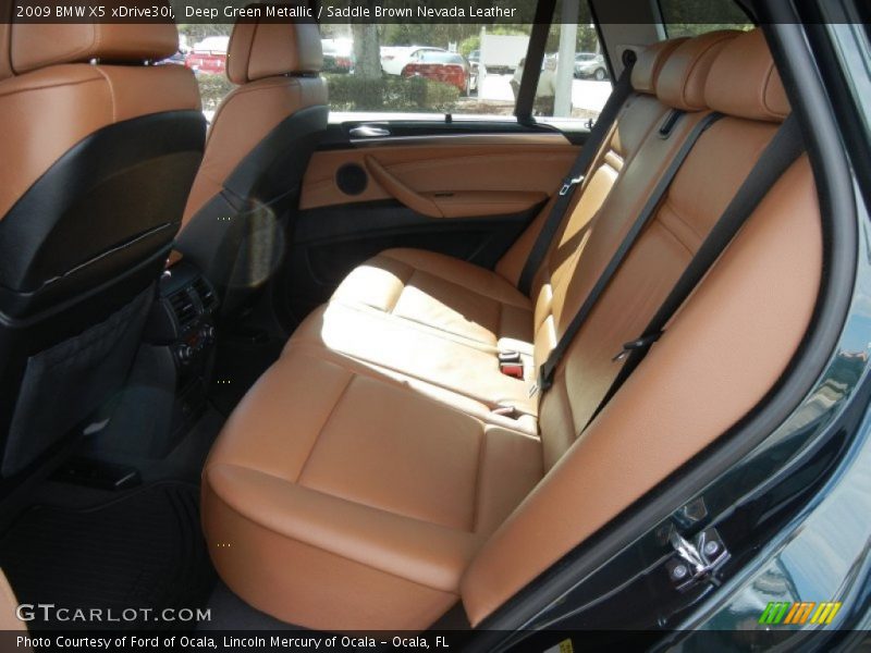 Deep Green Metallic / Saddle Brown Nevada Leather 2009 BMW X5 xDrive30i
