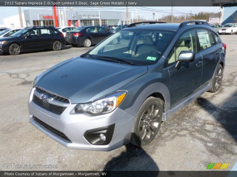 Sage Green Metallic / Ivory 2012 Subaru Impreza 2.0i Sport Limited 5 Door