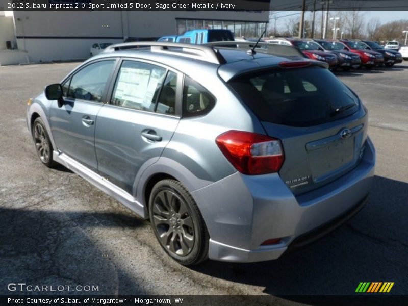 Sage Green Metallic / Ivory 2012 Subaru Impreza 2.0i Sport Limited 5 Door