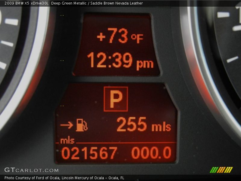 Deep Green Metallic / Saddle Brown Nevada Leather 2009 BMW X5 xDrive30i