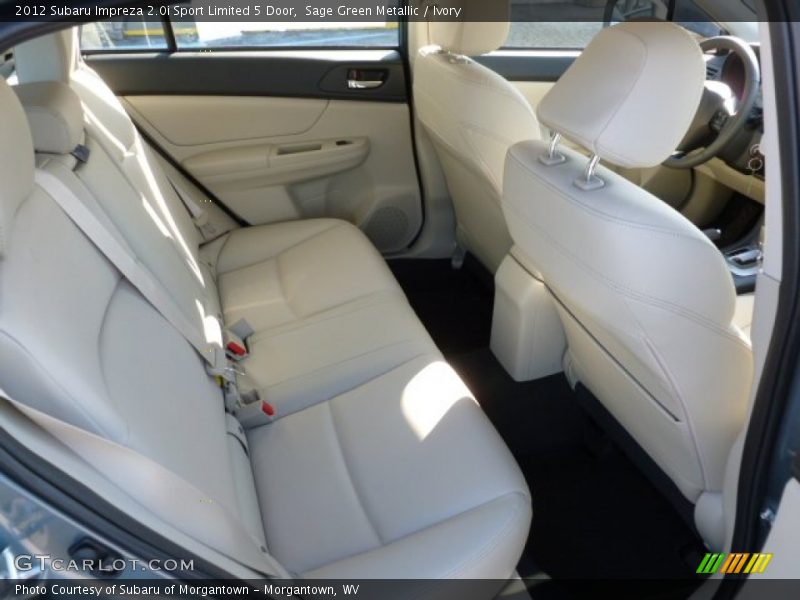 Sage Green Metallic / Ivory 2012 Subaru Impreza 2.0i Sport Limited 5 Door