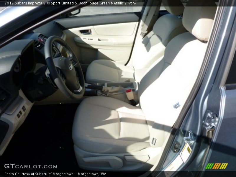 Sage Green Metallic / Ivory 2012 Subaru Impreza 2.0i Sport Limited 5 Door