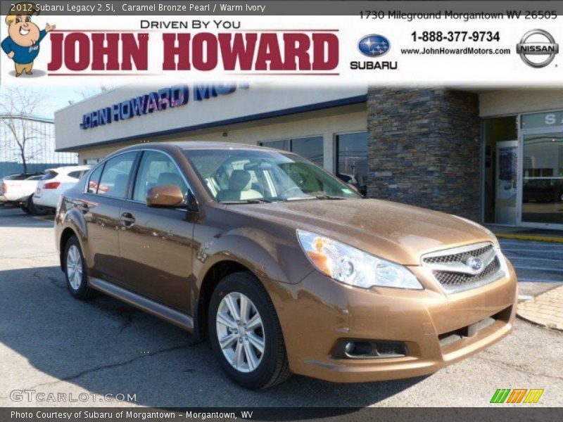 Caramel Bronze Pearl / Warm Ivory 2012 Subaru Legacy 2.5i