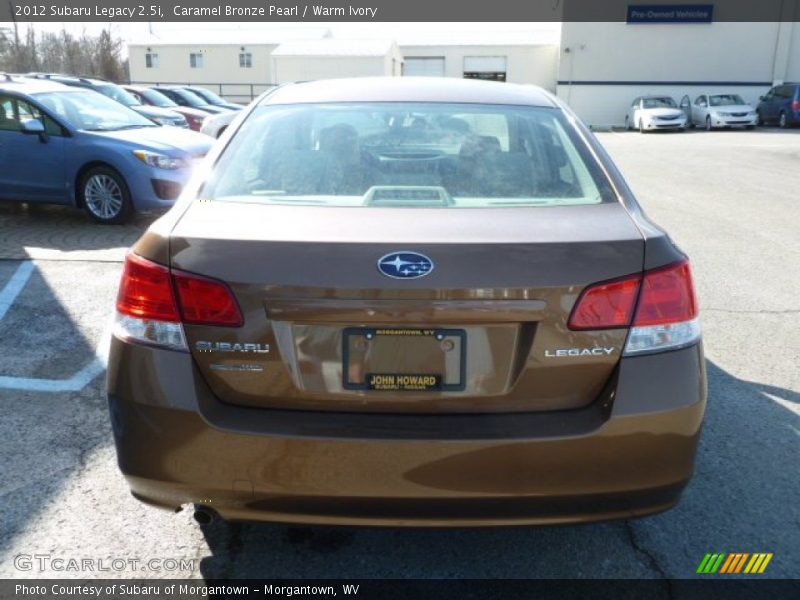Caramel Bronze Pearl / Warm Ivory 2012 Subaru Legacy 2.5i