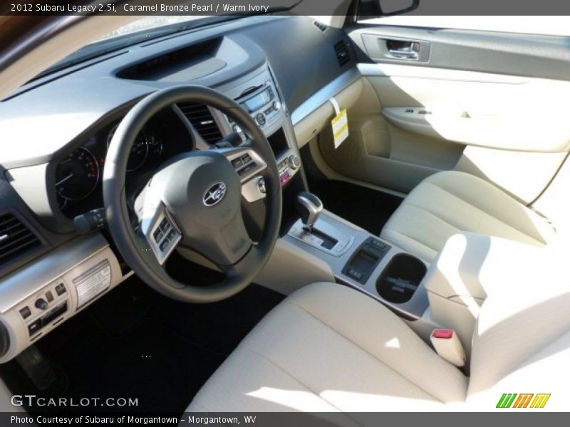 Caramel Bronze Pearl / Warm Ivory 2012 Subaru Legacy 2.5i