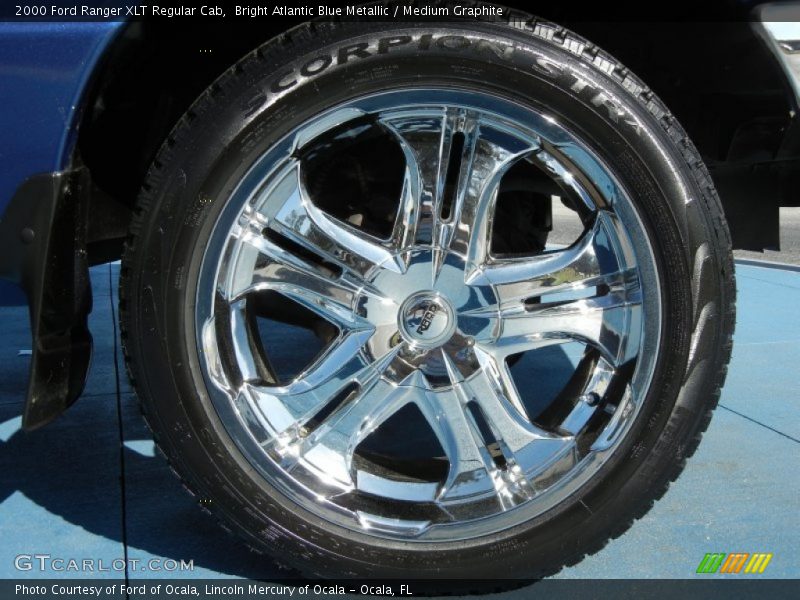 Bright Atlantic Blue Metallic / Medium Graphite 2000 Ford Ranger XLT Regular Cab