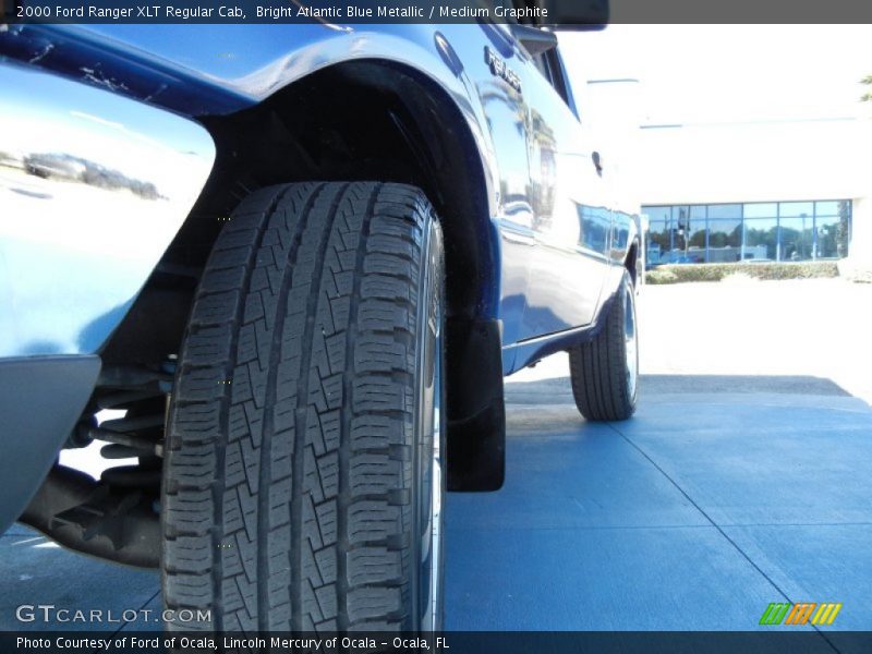 Bright Atlantic Blue Metallic / Medium Graphite 2000 Ford Ranger XLT Regular Cab