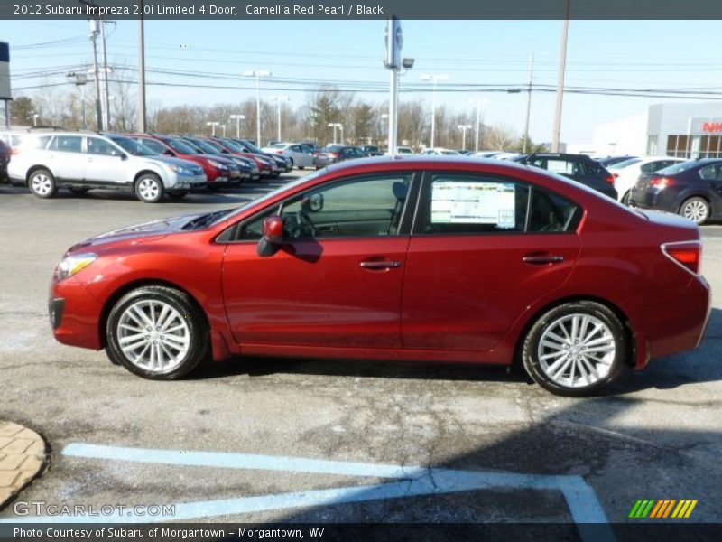Camellia Red Pearl / Black 2012 Subaru Impreza 2.0i Limited 4 Door