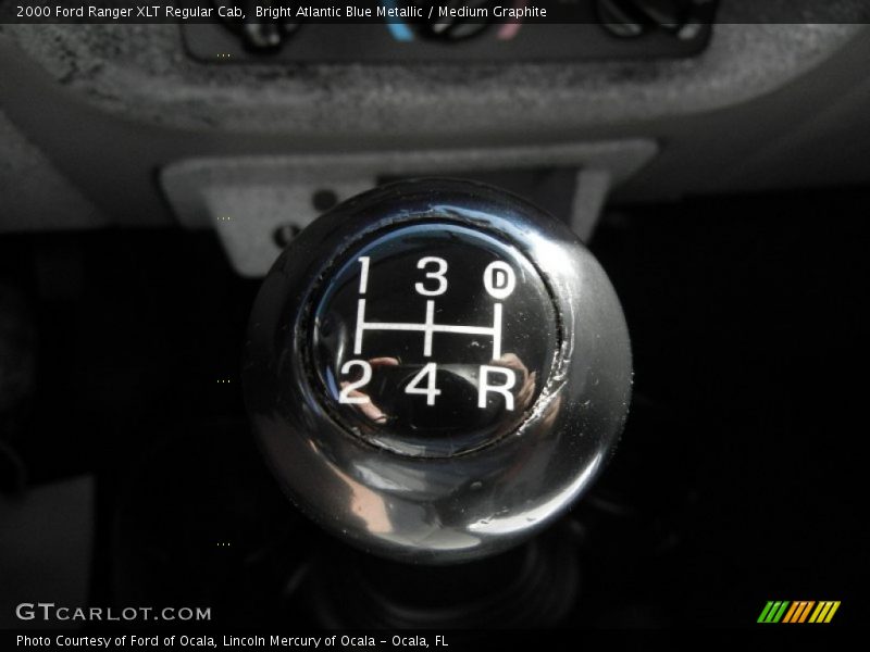 Bright Atlantic Blue Metallic / Medium Graphite 2000 Ford Ranger XLT Regular Cab