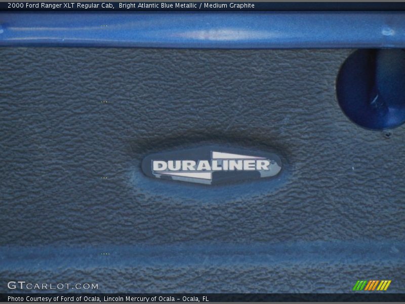 Bright Atlantic Blue Metallic / Medium Graphite 2000 Ford Ranger XLT Regular Cab