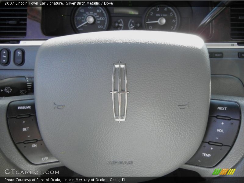 Silver Birch Metallic / Dove 2007 Lincoln Town Car Signature