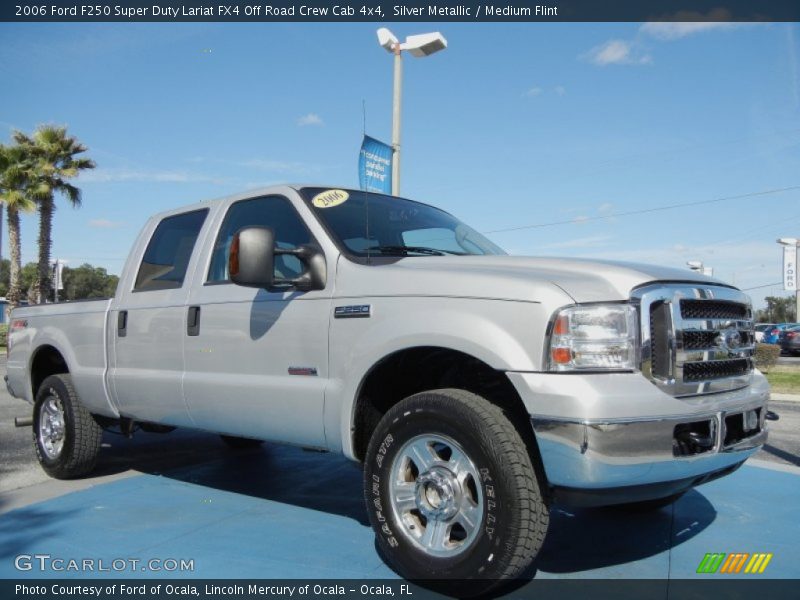 Front 3/4 View of 2006 F250 Super Duty Lariat FX4 Off Road Crew Cab 4x4