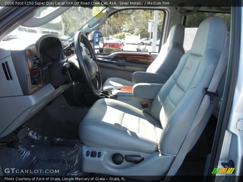 Silver Metallic / Medium Flint 2006 Ford F250 Super Duty Lariat FX4 Off Road Crew Cab 4x4