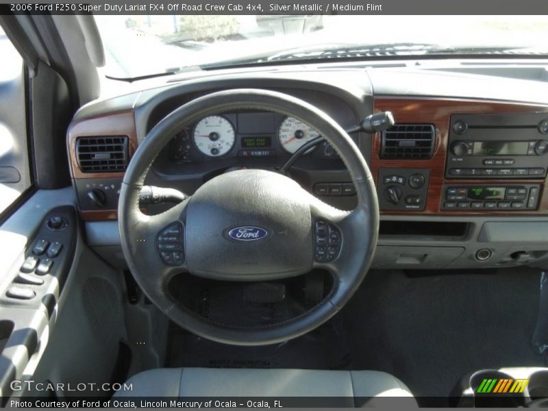 Silver Metallic / Medium Flint 2006 Ford F250 Super Duty Lariat FX4 Off Road Crew Cab 4x4