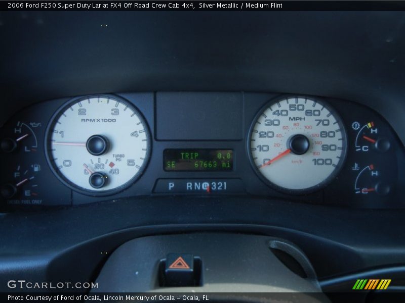 Silver Metallic / Medium Flint 2006 Ford F250 Super Duty Lariat FX4 Off Road Crew Cab 4x4
