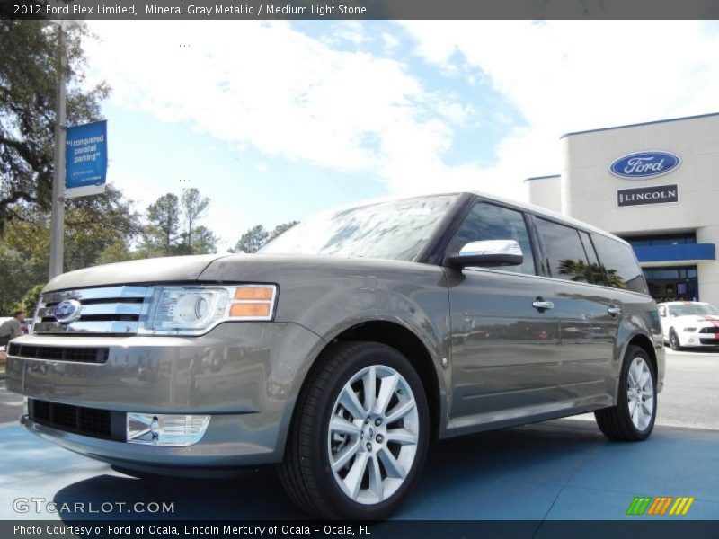 Mineral Gray Metallic / Medium Light Stone 2012 Ford Flex Limited