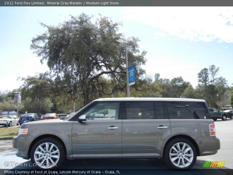 Mineral Gray Metallic / Medium Light Stone 2012 Ford Flex Limited