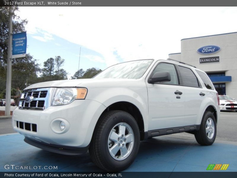 White Suede / Stone 2012 Ford Escape XLT