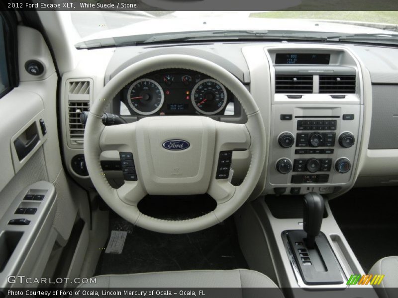 White Suede / Stone 2012 Ford Escape XLT