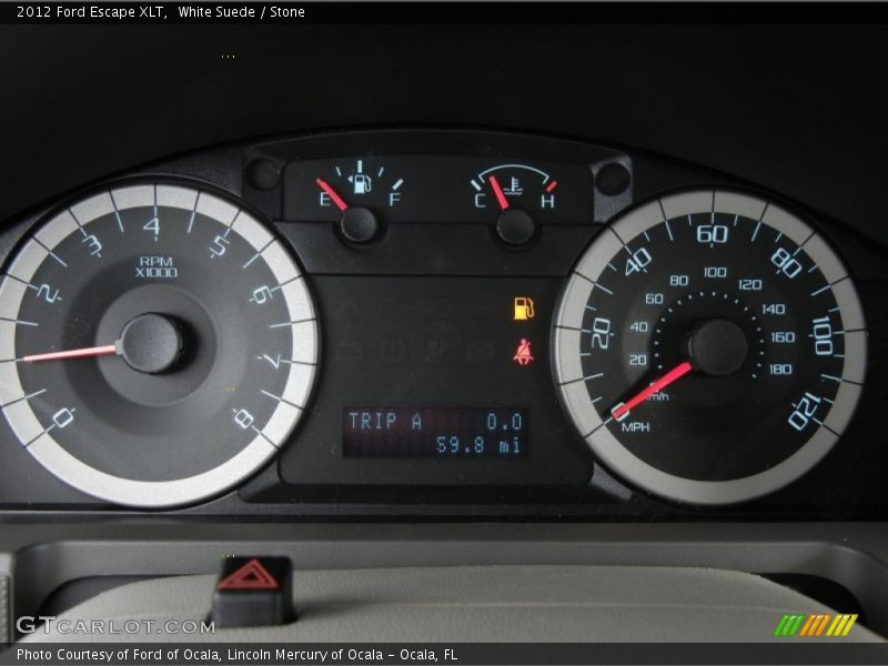 White Suede / Stone 2012 Ford Escape XLT