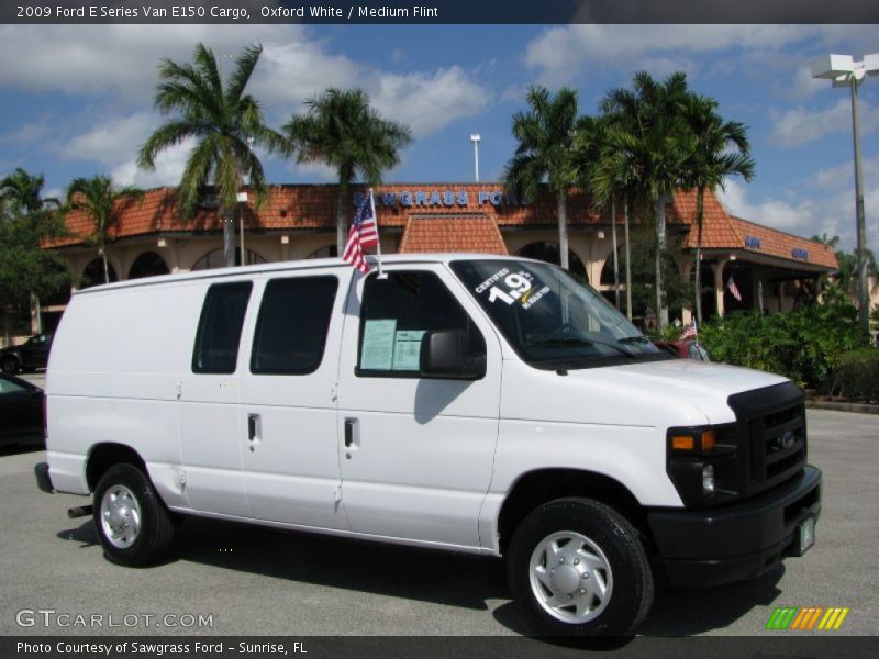 Oxford White / Medium Flint 2009 Ford E Series Van E150 Cargo