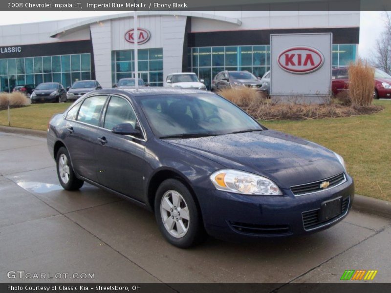 Imperial Blue Metallic / Ebony Black 2008 Chevrolet Impala LT
