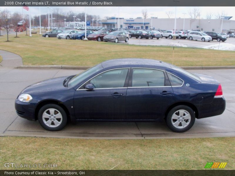 Imperial Blue Metallic / Ebony Black 2008 Chevrolet Impala LT