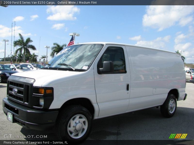Oxford White / Medium Flint 2009 Ford E Series Van E150 Cargo