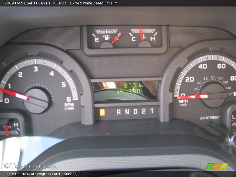 Oxford White / Medium Flint 2009 Ford E Series Van E150 Cargo