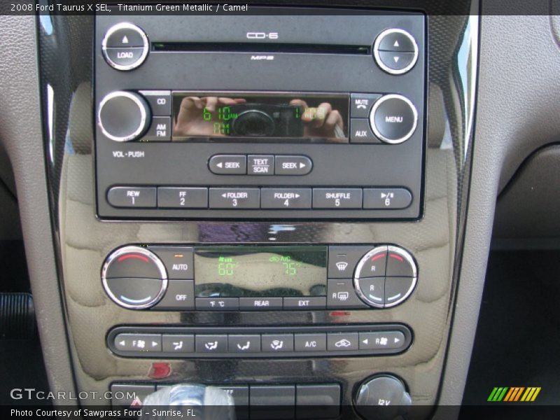 Titanium Green Metallic / Camel 2008 Ford Taurus X SEL