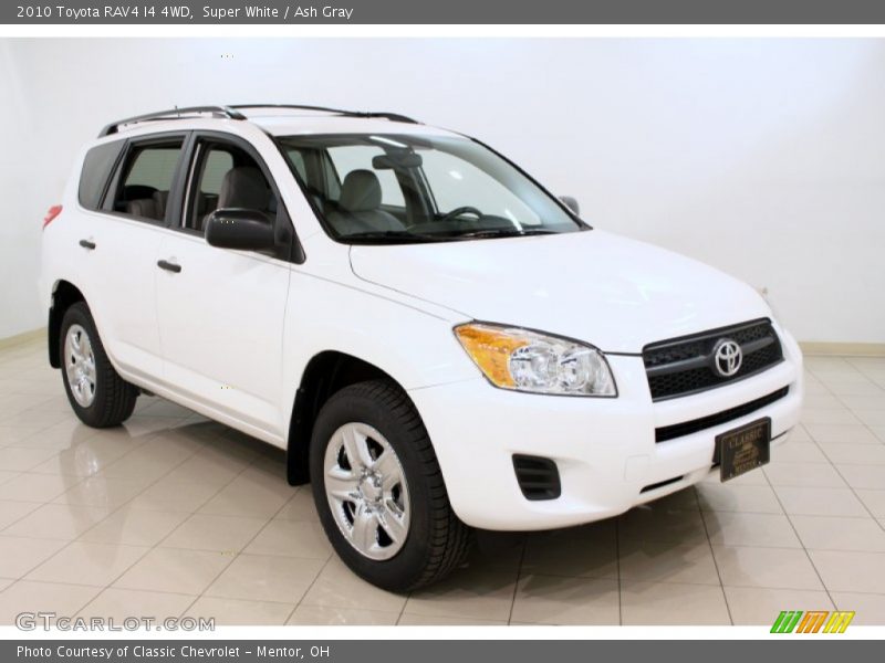 Super White / Ash Gray 2010 Toyota RAV4 I4 4WD