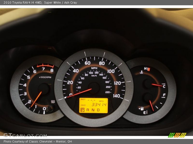 Super White / Ash Gray 2010 Toyota RAV4 I4 4WD
