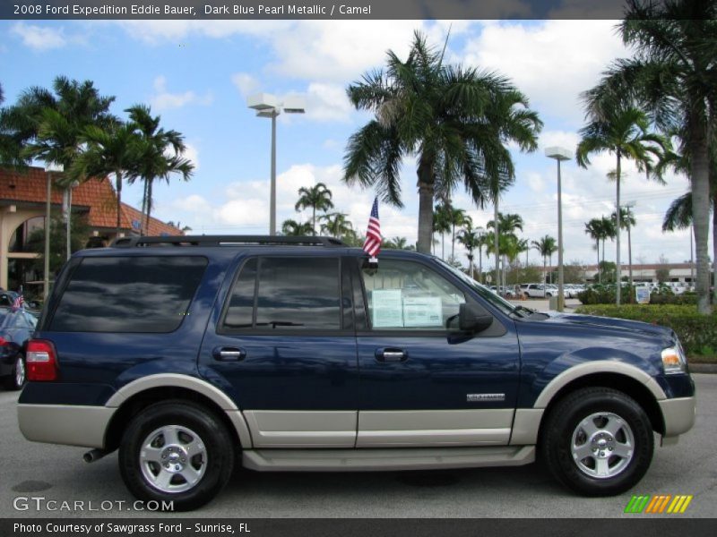 Dark Blue Pearl Metallic / Camel 2008 Ford Expedition Eddie Bauer