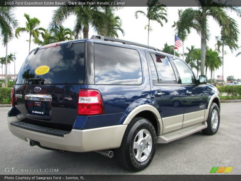 Dark Blue Pearl Metallic / Camel 2008 Ford Expedition Eddie Bauer