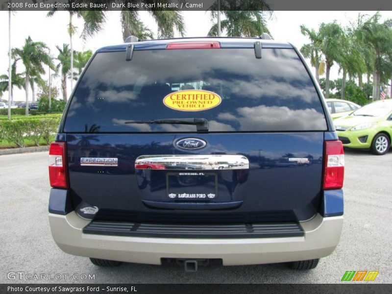 Dark Blue Pearl Metallic / Camel 2008 Ford Expedition Eddie Bauer