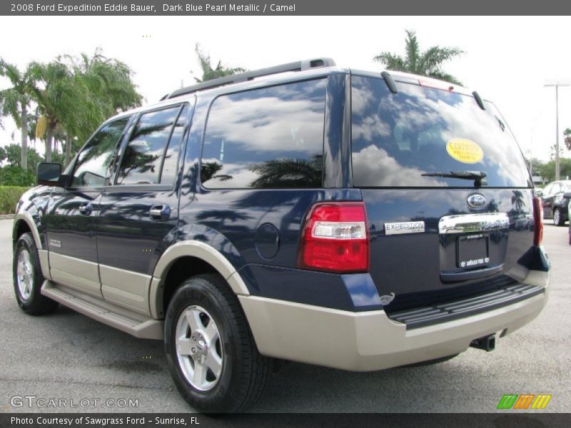 Dark Blue Pearl Metallic / Camel 2008 Ford Expedition Eddie Bauer