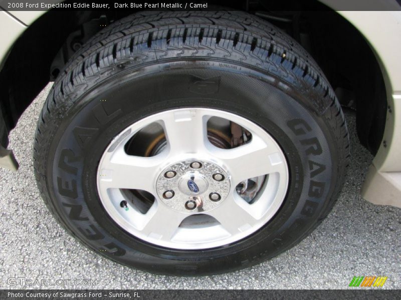 Dark Blue Pearl Metallic / Camel 2008 Ford Expedition Eddie Bauer