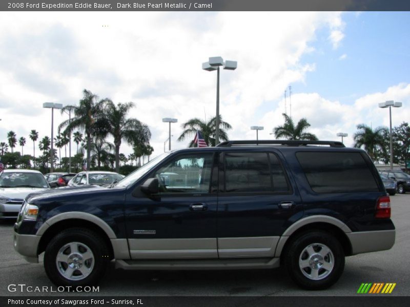 Dark Blue Pearl Metallic / Camel 2008 Ford Expedition Eddie Bauer