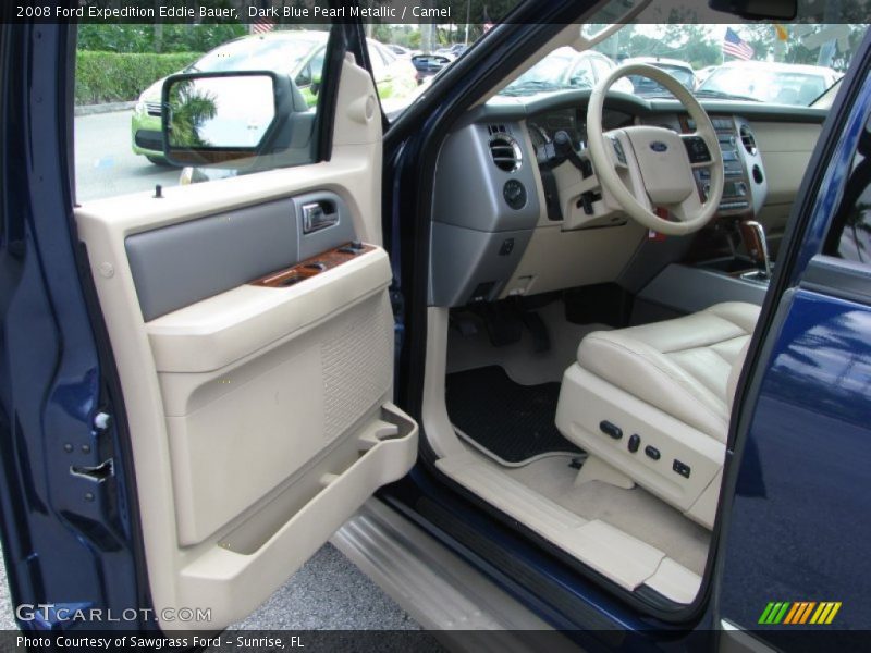 Dark Blue Pearl Metallic / Camel 2008 Ford Expedition Eddie Bauer