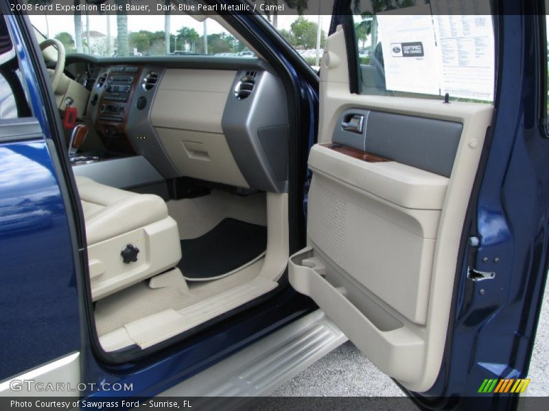 Dark Blue Pearl Metallic / Camel 2008 Ford Expedition Eddie Bauer