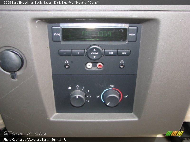 Dark Blue Pearl Metallic / Camel 2008 Ford Expedition Eddie Bauer