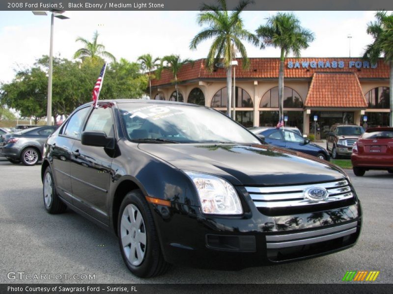Black Ebony / Medium Light Stone 2008 Ford Fusion S
