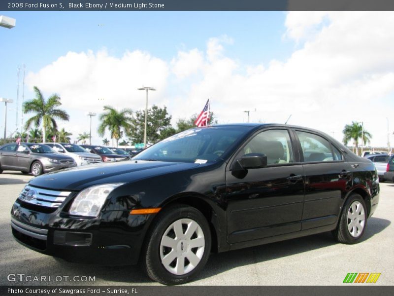 Black Ebony / Medium Light Stone 2008 Ford Fusion S