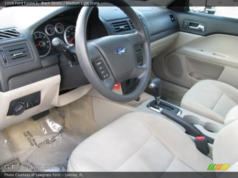 Black Ebony / Medium Light Stone 2008 Ford Fusion S
